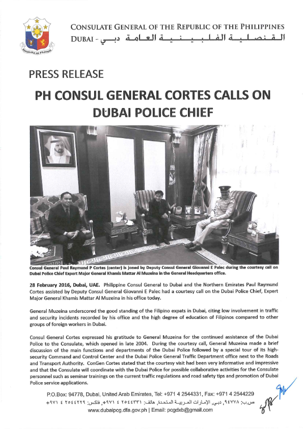 PRCongenCortesCallsOnDXBPolisChief