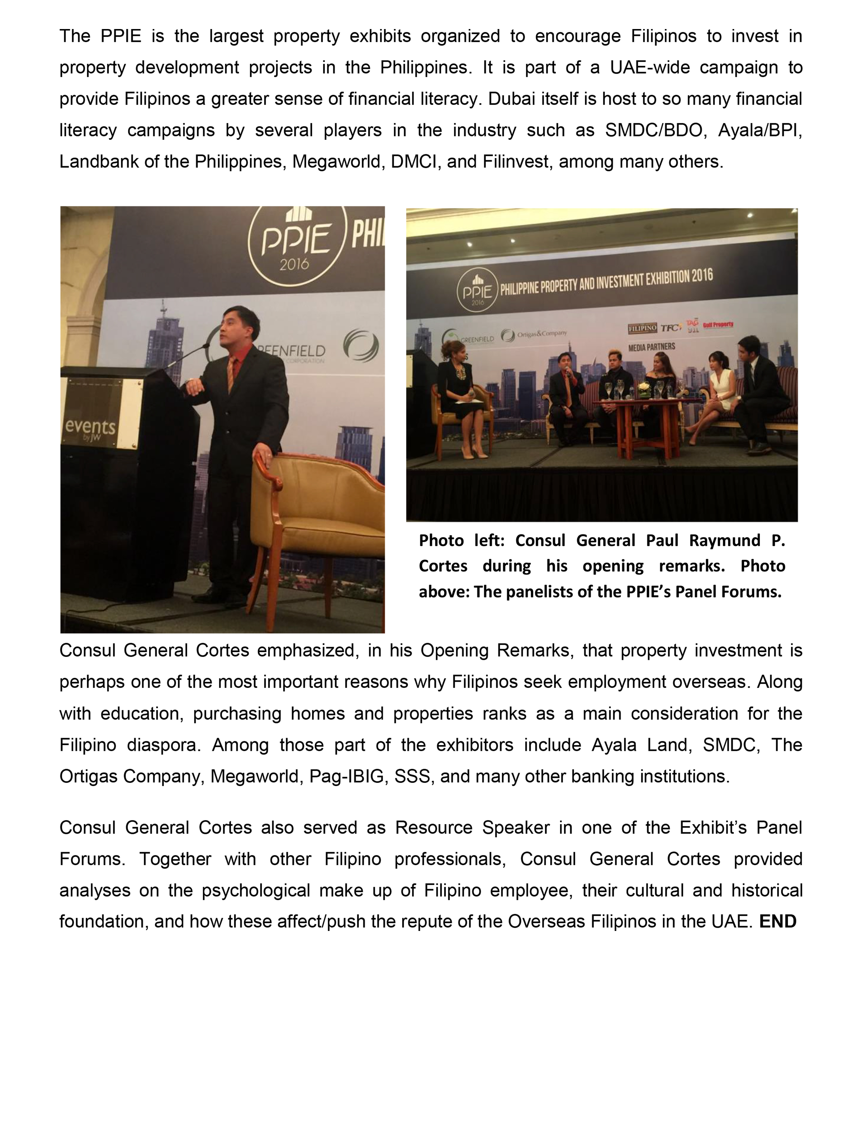 09 22 16 CONSULATE OPENS PHILIPPINE PROPERTY AND INVESTMENT EXHIBITION 2016 2