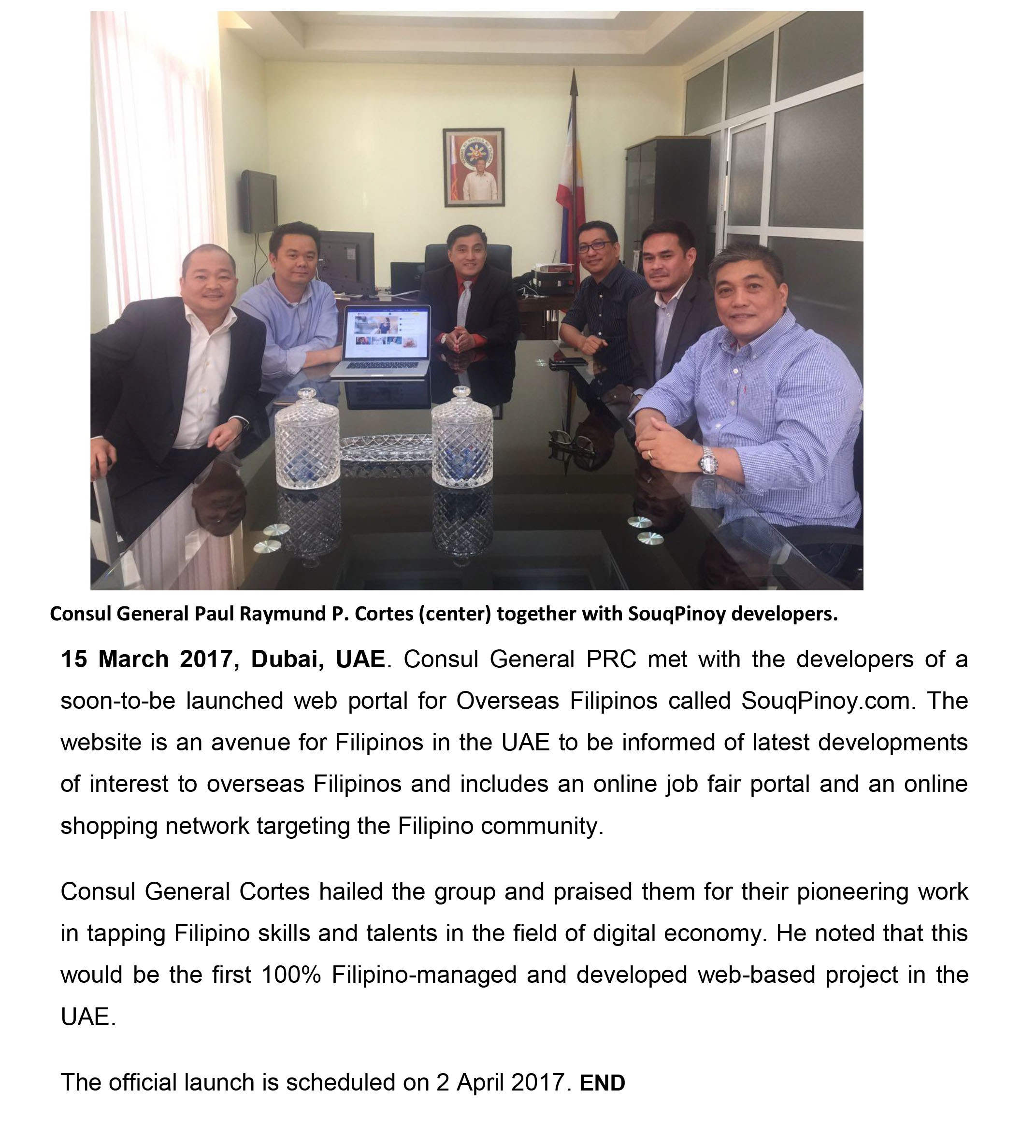03 15 17 CG meets with SouqPinoy developers