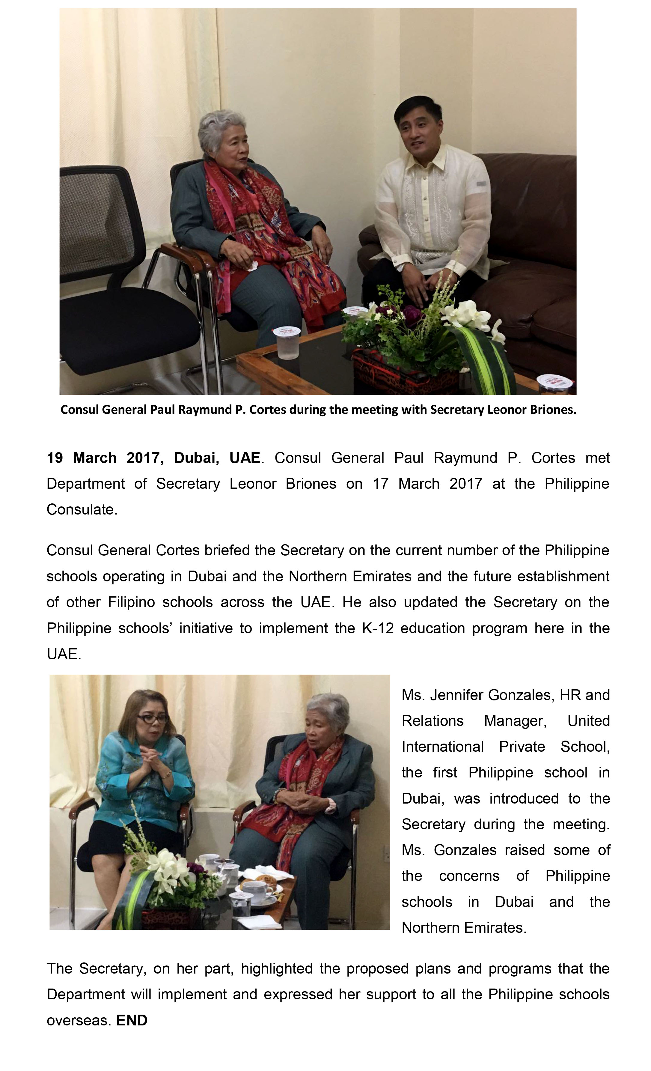 03 19 17 Congen meets DepEd Sec Briones 1