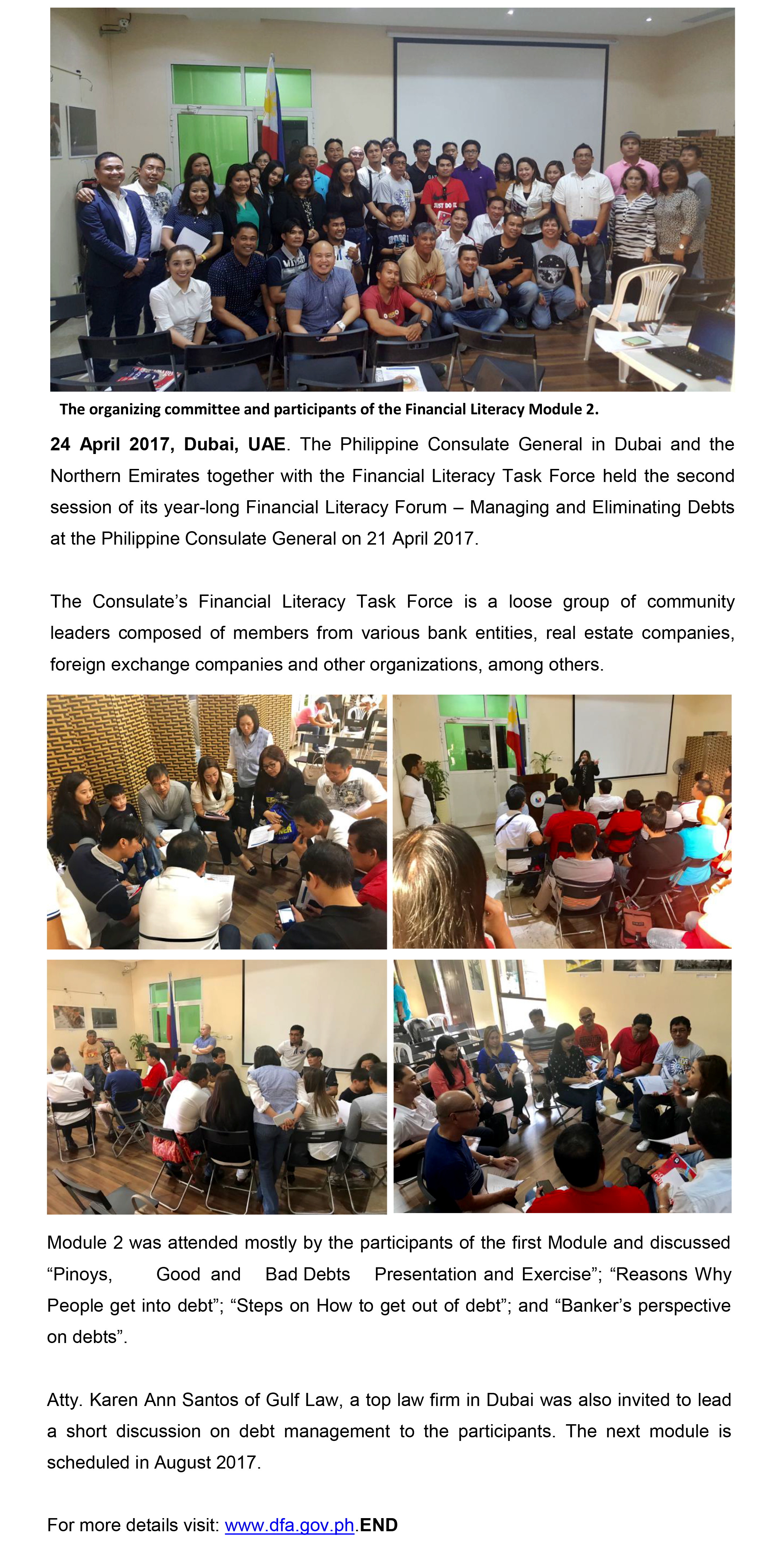 04 240 17 Consulate hosts the Financial Literacy Module 2 1